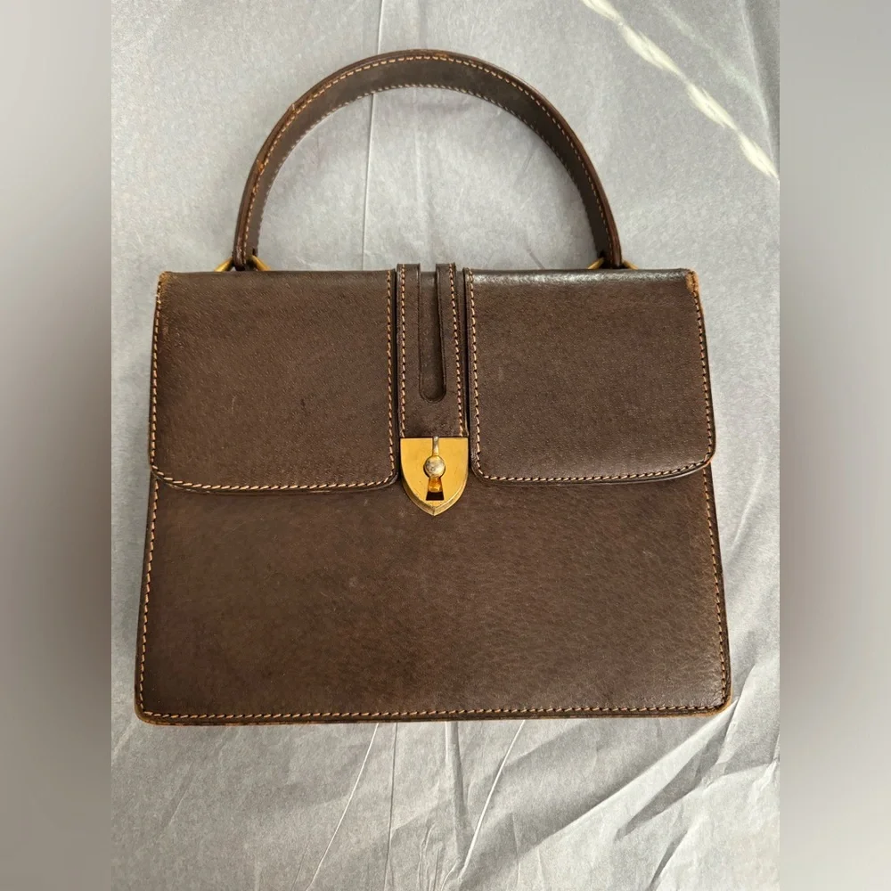 Gucci Lady Lock Vintage Purse with Gold-Tone Hardware
